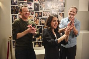 Hugh Davidson, Larry Dorf, and Rachel Ramras in Nobodies (2017)