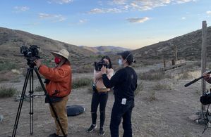 Abby directing 'Dig The Bones'