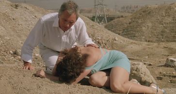 Terence Stamp and Laura del Sol in The Hit (1984)