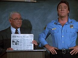 Carroll O'Connor and Alan Autry in In the Heat of the Night (1988)