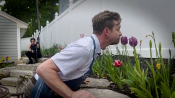 Still of Will Bouvier and Deanna Tarraza in Marty Wins (2022)