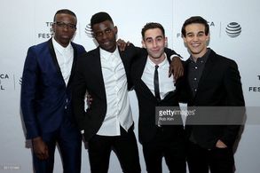 Devante Lawrence, Andre Ozim, Andrew Rai, and Alberto Rosende at the premiere of Jahar in the Tribeca Film Festival Shor