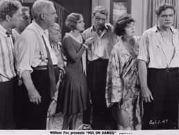 Robert Ames, Mae Clarke, Maude Fulton, William Harrigan, George MacFarlane, and Grace Wallace in Nix on Dames (1929)