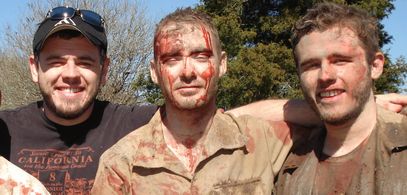 Director Matthew Avant on the set of the documentary 