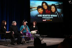 David Sutherland, Raney Aronson, and Lois Vossen at an event for Independent Lens (1999)
