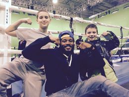 Nicholas Zoto, Ryan Coogler and Aj on the movie set 