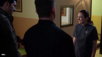 Lauren Baldwin, Kevin Alejandro and Tom Ellis in Lucifer S03E22 All Hands On Decker