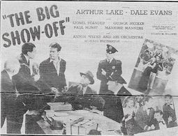 Dale Evans, Paul Hurst, Arthur Lake, and George Meeker in The Big Show-Off (1945)