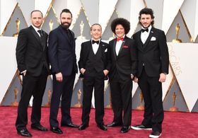 Eshref Durmishi, Jamie Donoughue, Andi Bajgora, and Lum Veseli at an event for The Oscars (2016)