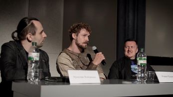 Roman Lutskyi at an event for The Stronghold (2017)