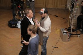 Armand Assante and Kader Ayd on set of A DAY LIKE A WEEK