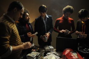 Moritz Bleibtreu, Kim Rossi Stuart, Nicola Acunzo, Lino Guanciale, and Paolo Mazzarelli in Angel of Evil (2010)