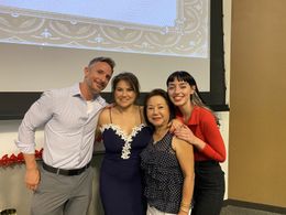 Ricky Turner, Shawn Nguyen, Coi Nguyen, and Echo Nguyen at the private premiere of Summa Culpa Laude (2022).