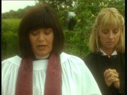 Emma Chambers and Dawn French in The Vicar of Dibley (1994)
