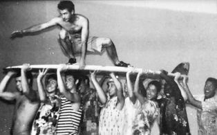 Dermot Mulroney as the Big Kahuna in Francis For Coppola's musical production of Gidget