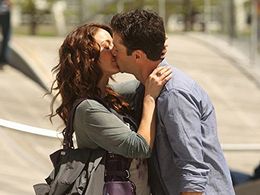 Erin Karpluk and Adam Fergus in Being Erica (2009)