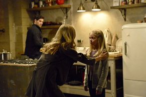 Claire Coffee, David Giuntoli, and Hannah R. Loyd in Grimm (2011)