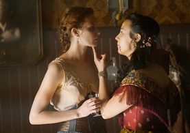 Paige Patterson and Robin McLeavy in Hell on Wheels