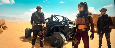 Still of Rachael Holoway and Amadeus Serafini in Hidden Strike