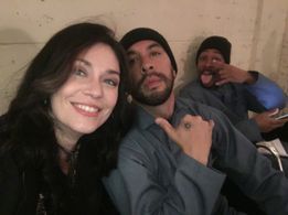 On set with my crew!