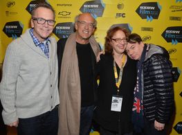 Mike Myers, Tom Arnold, Shep Gordon, and Janet Pierson at an event for Supermensch (2013)