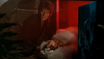 Femi Benussi and Stephen Forsyth in Hatchet for the Honeymoon (1970)