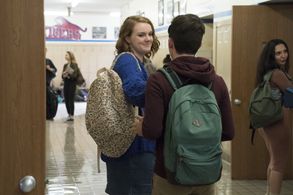 Ted Sutherland and Shannon Purser in Rise (2018)
