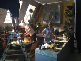 On set for 'Meny' commercial - Oslo, Norway.