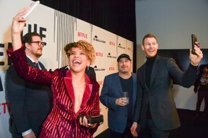 Steve Blackman, Tom Hopper, Cameron Britton, and Emmy Raver-Lampman