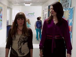 Katy Colloton and Caitlin Barlow in Teachers (2016)
