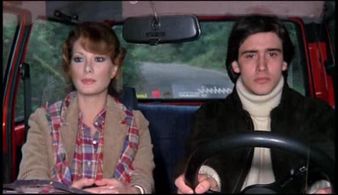 Leo Colonna and Edwige Fenech in The Schoolteacher Goes to Boys' High (1978)