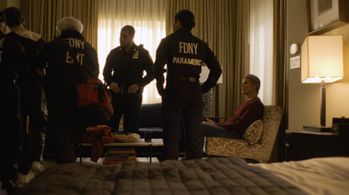 Timothy Olyphant and Ethan Levy in Full Circle (2023)