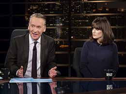 Bill Maher and Zooey Deschanel in Real Time with Bill Maher (2003)