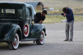 Doug Potts and Theo Davies in Wish Man (2019)