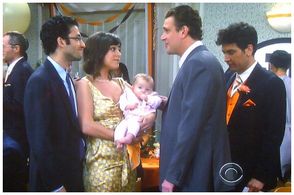 Jason Segel, Josh Radnor, Lauren Halperin, and Adam Tsekhman in How I Met Your Mother (2005)