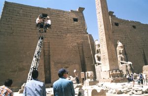 On location in Egypt for 