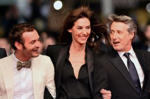 Antoine de Caunes, Doria Tillier, and Augustin Trapenard at an event for In the Name of My Daughter (2014)