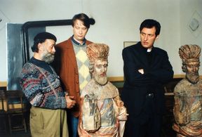 Antonín Kinský, Jirí Pecha, and Bolek Polívka in Forgotten Light (1996)