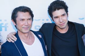 Lou Diamond Phillips and Benjamin Barrett at an event for The Night Stalker (2016)