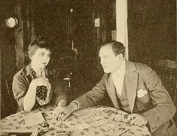 Montagu Love and Helene Chadwick in The Challenge (1916)