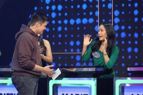 Dingdong Dantes and Mariz in Family Feud Philippines (2022)