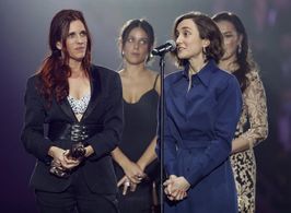 Neus Ballús, Iria del Río, and Ariadna Ribas in 14 Premis Gaudí (2022)