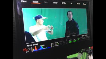 Director Huayu Xu with Matt Musgrove The Zodiac Fighters