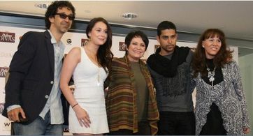 Angel Gracia, Alexa Vega, Adriana Barraza, Wilmer Valderrama, Rossana Arau at the Prada to Nada premier in Mexico City