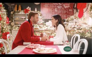 John Brotherton and Veronica Long in Lights, Camera, Christmas! (2022)