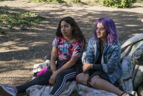 Ariela Barer and Allegra Acosta in Runaways (2017)