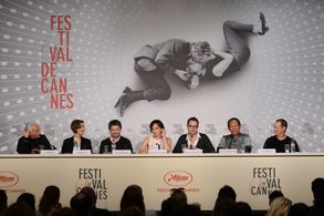 Kristin Scott Thomas, Cliff Martinez, Nicolas Winding Refn, Lene Børglum, Matthew Newman, and Vithaya Pansringarm at an 
