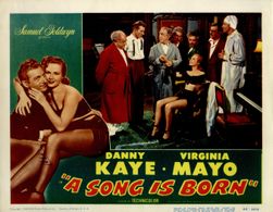 Danny Kaye, Hugh Herbert, Felix Bressart, J. Edward Bromberg, Virginia Mayo, Ludwig Stössel, and O.Z. Whitehead in A Son