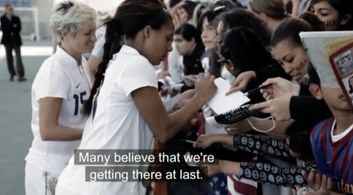 Carli Lloyd and Megan Rapinoe in The Other Sport (2013)