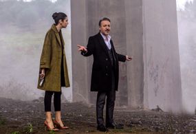 Ahu Yagtu and Baris Falay in Broken Pieces (2014)